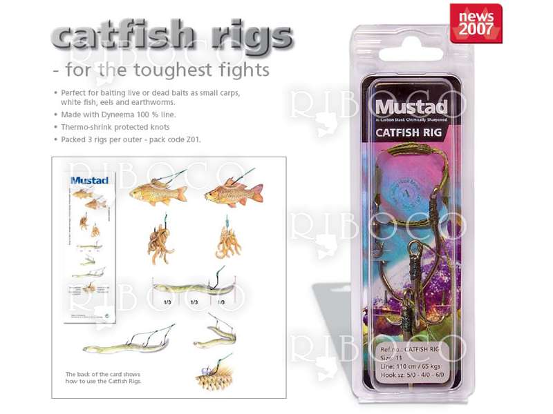 Fishing Rig Mustad Catfish Rig 1-3 from fishing tackle shop Riboco
